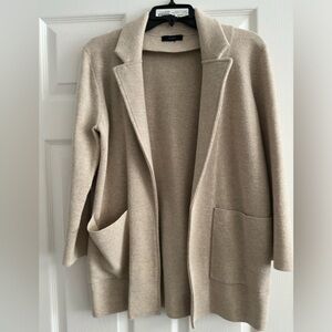 J.Crew Sweater Blazer (Light Beige, Size XS)